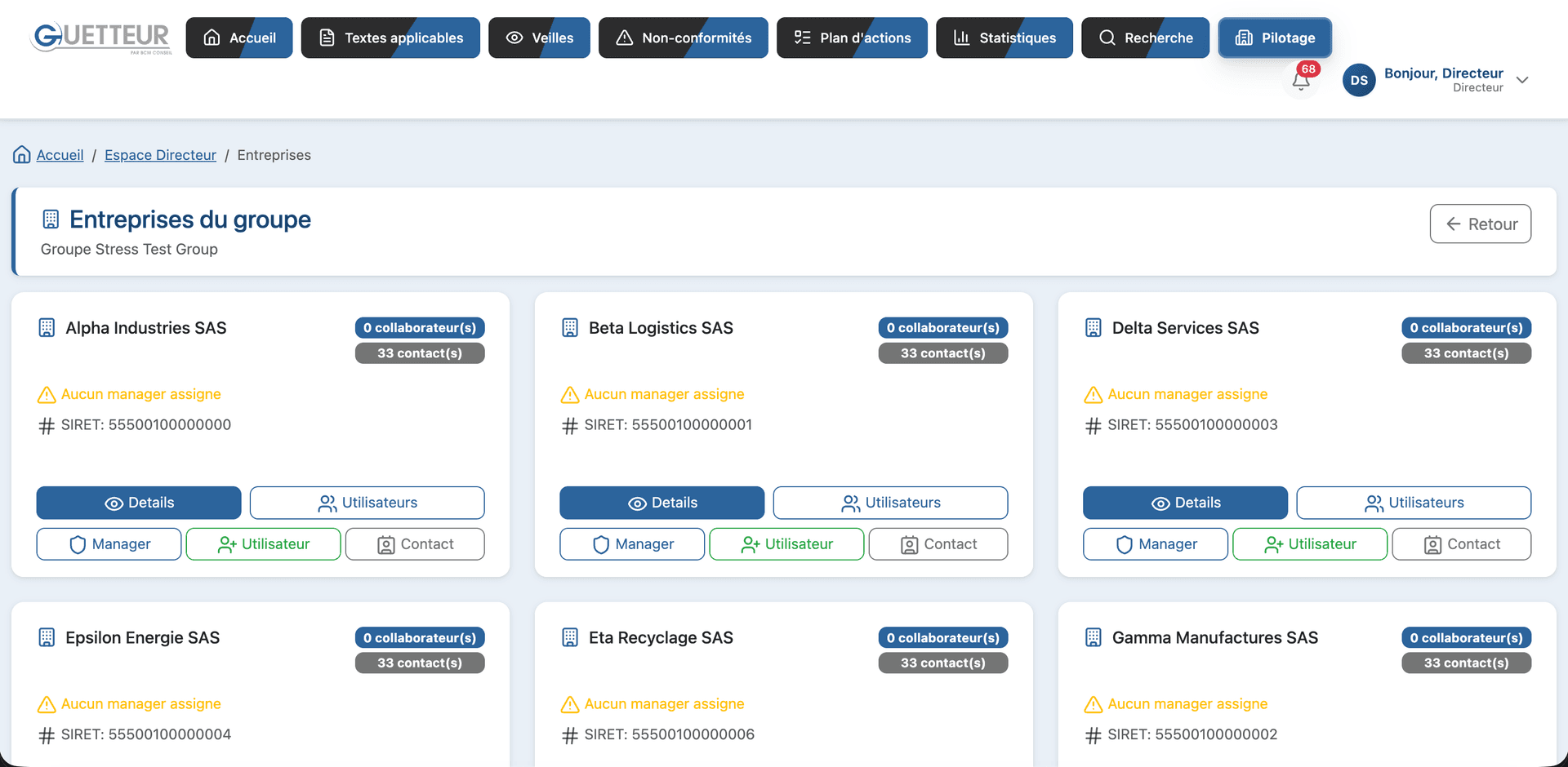 Guetteur : Plateforme SaaS pour industriel HSE