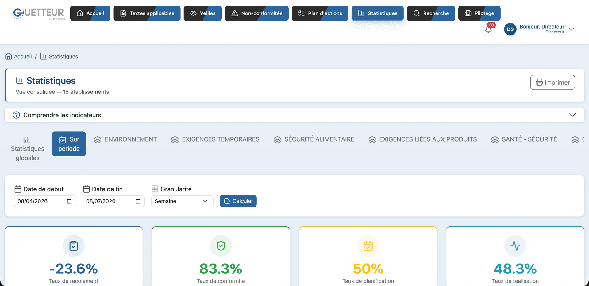 Guetteur : Plateforme SaaS pour industriel HSE